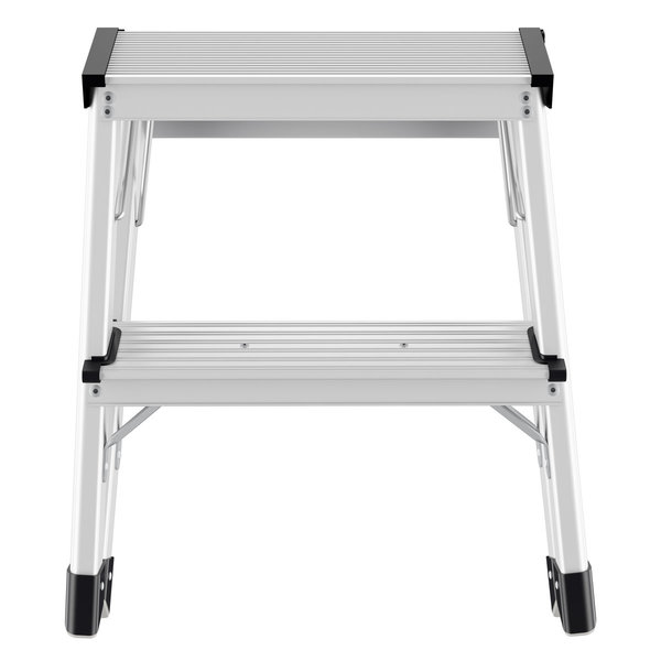 Hailo D60 StandardLine Alu-Doppelstufen-Klapptritt, 2x2 Stufen