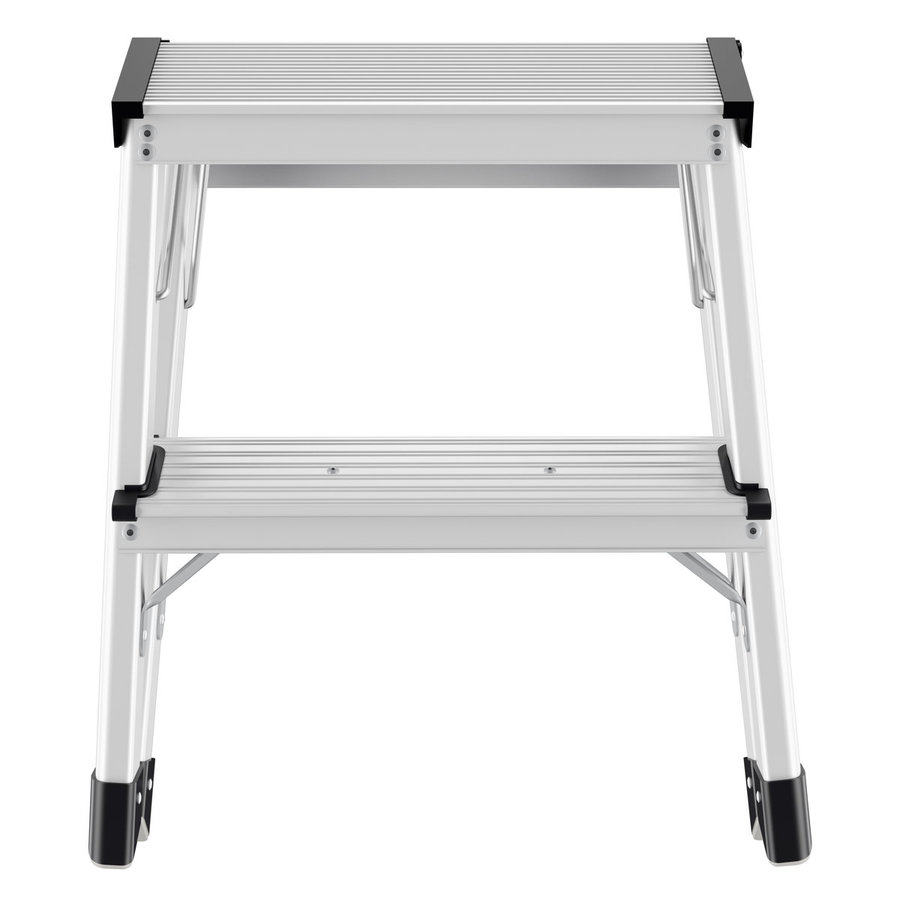 Hailo D60 StandardLine Alu-Doppelstufen-Klapptritt, 2x2 Stufen