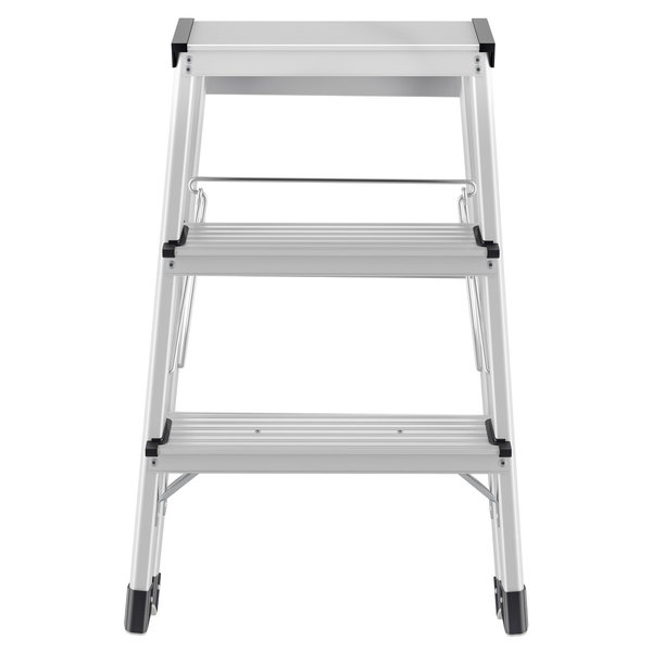 Hailo D60 StandardLine Alu-Doppelstufen-Klapptritt, 2x3 Stufen