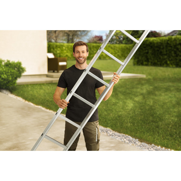 Hailo S60 ProfiStep uno Alu-Anlegeleiter, 6 Sprossen
