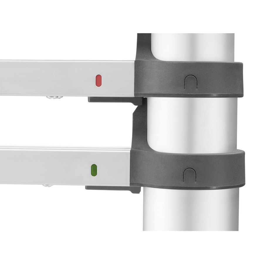 Hailo T80 FlexLine Aluminium Sicherheits-Teleskopleiter, 13 Sprossen