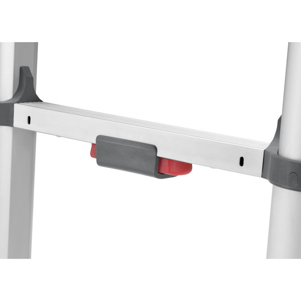 Hailo T80 FlexLine Aluminium Sicherheits-Teleskopleiter, 13 Sprossen