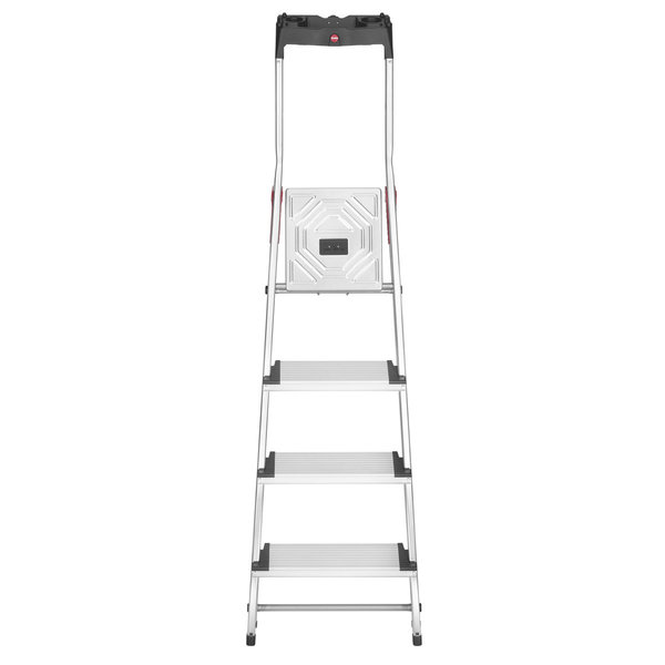 Hailo L80 ComfortLine 4-stufig 4 XXL Stufen (130 mm), Stufenstehleiter