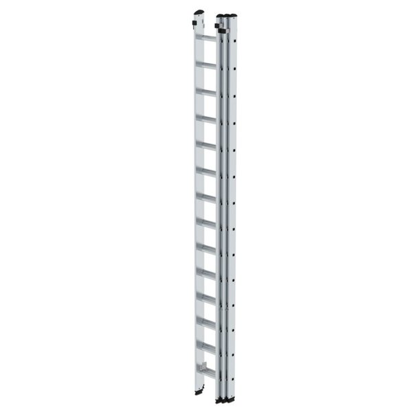 Günzburger Steigtechnik Sprossen-Schiebeleiter 3-teilig ohne Traverse 3x14 Sprossen