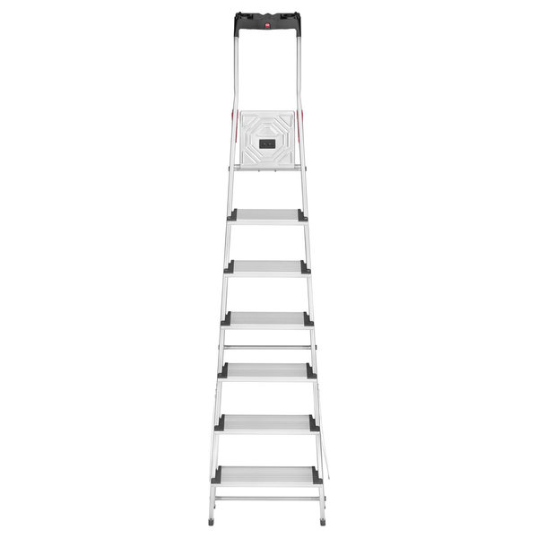 Hailo L80 ComfortLine 7-stufig 7 XXL Stufen (130 mm), Stufenstehleiter