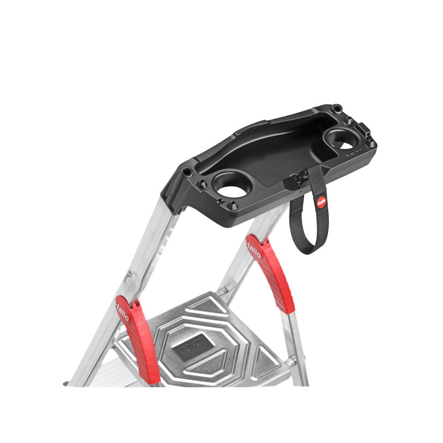 Hailo L80 ComfortLine 7-stufig 7 XXL Stufen (130 mm), Stufenstehleiter