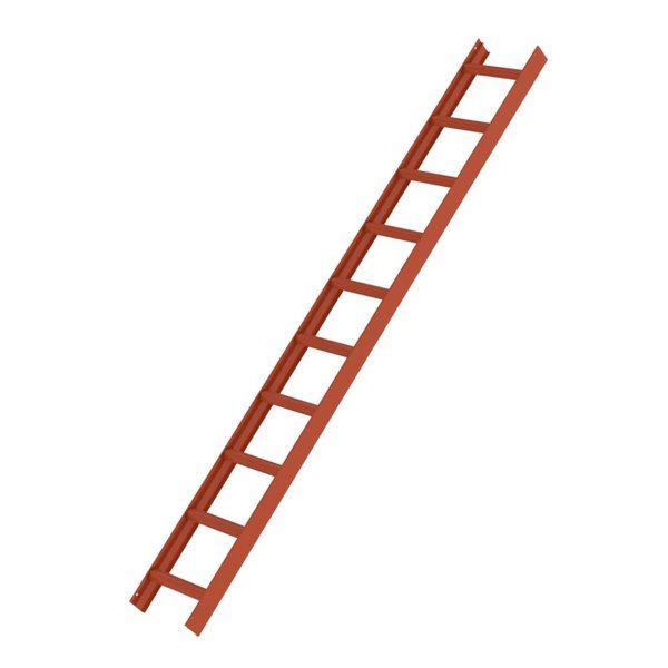 Günzburger Steigtechnik Dachleiter Rot 10 Sprossen
