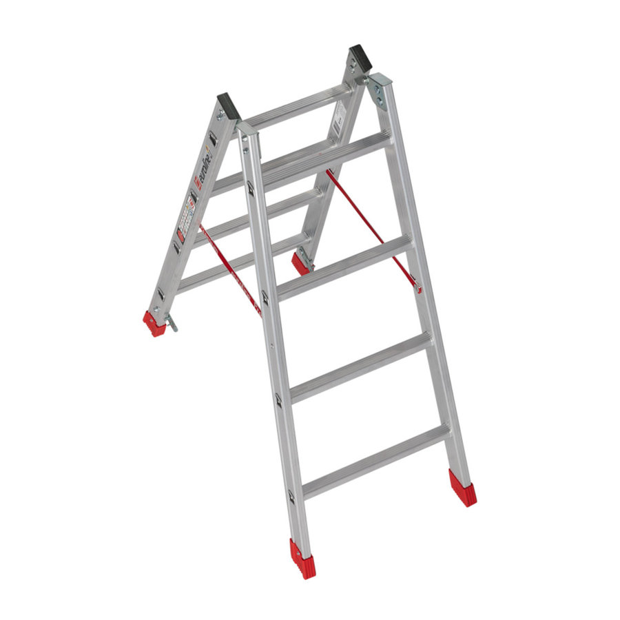 Euroline Alu-Sprossenstehleiter Nr. 305 2x4