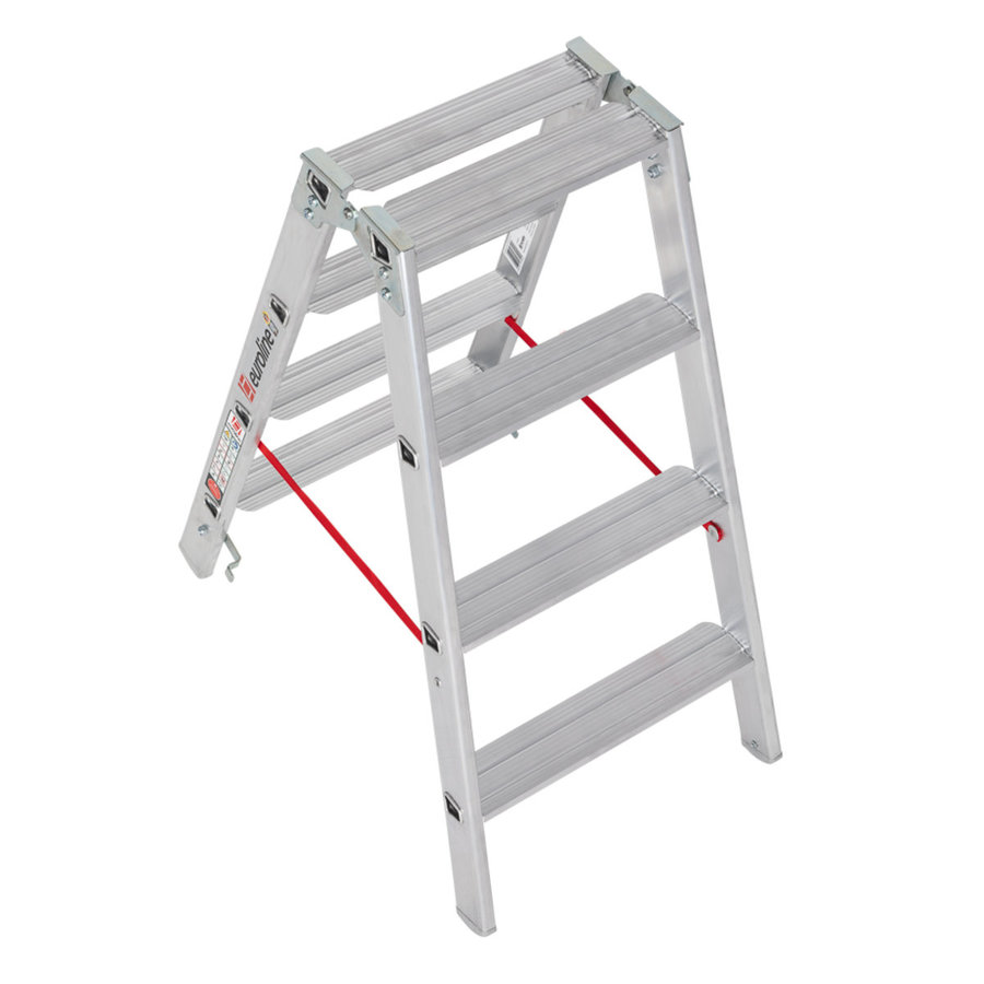 Euroline Alu-Stufenstehleiter Nr. 20577 2x4
