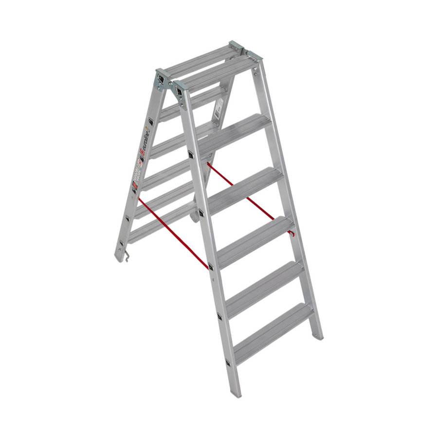 Euroline Alu-Stufenstehleiter Nr. 20577 2x6