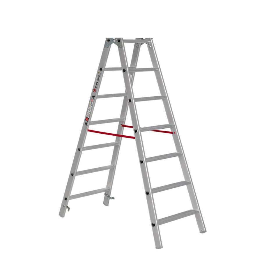 Euroline Alu-Stufenstehleiter Nr. 20577 2x7