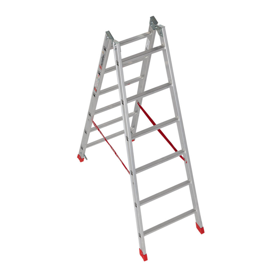 Euroline Alu-Sprossenstehleiter Nr. 305 2x6