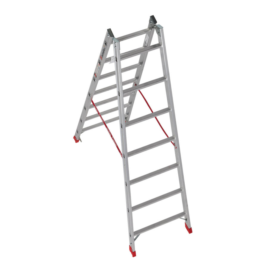 Euroline Alu-Sprossenstehleiter Nr. 305 2x7