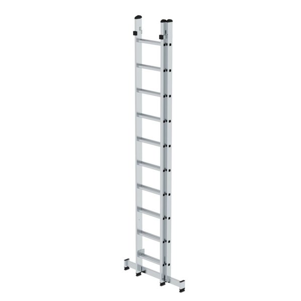 Günzburger Steigtechnik Sprossen-Mehrzweckleiter 2-teilig mit nivello®-Traverse 2x10 Sprossen