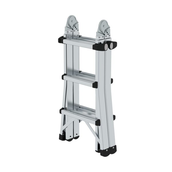 Günzburger Steigtechnik Teleskopleiter 4-teilig ohne Traverse 4x3 Sprossen