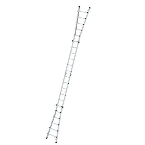 Günzburger Steigtechnik Teleskopleiter 4-teilig ohne Traverse 4x6 Sprossen