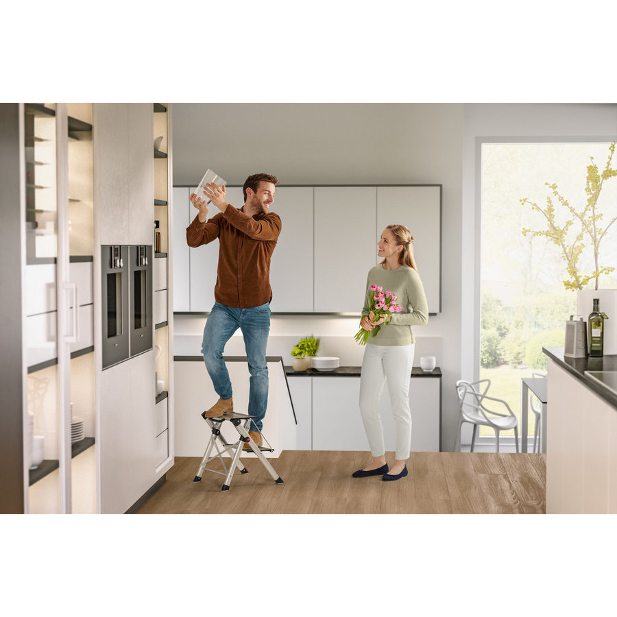 Hailo MK80 ComfortLine Komfort-Klapptritt aus Aluminium