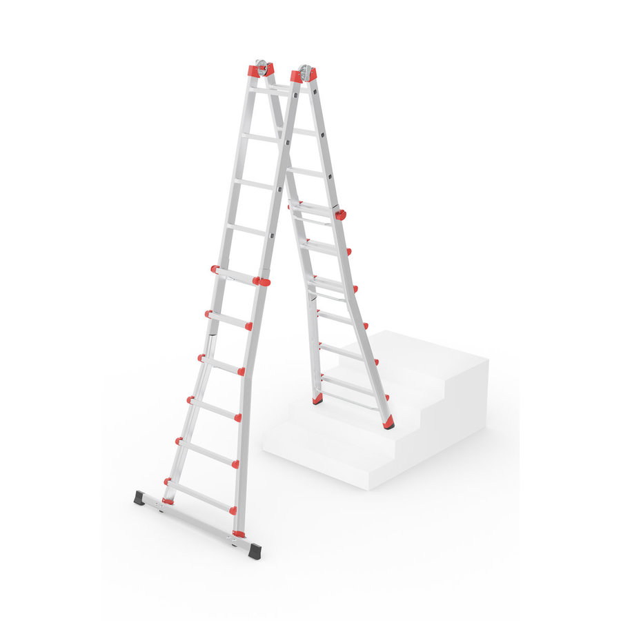 Hailo M80 Alu-Teleskopleiter 4x6 Sprossen