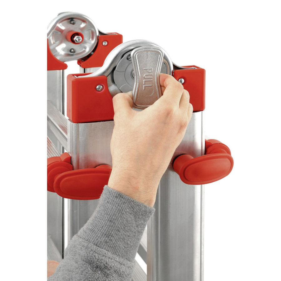 Hailo M80 Alu-Teleskopleiter 4x6 Sprossen