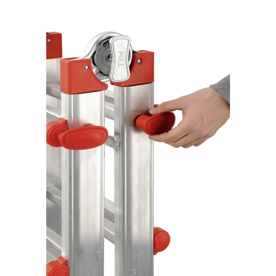 Hailo M80 Alu-Teleskopleiter 4x6 Sprossen