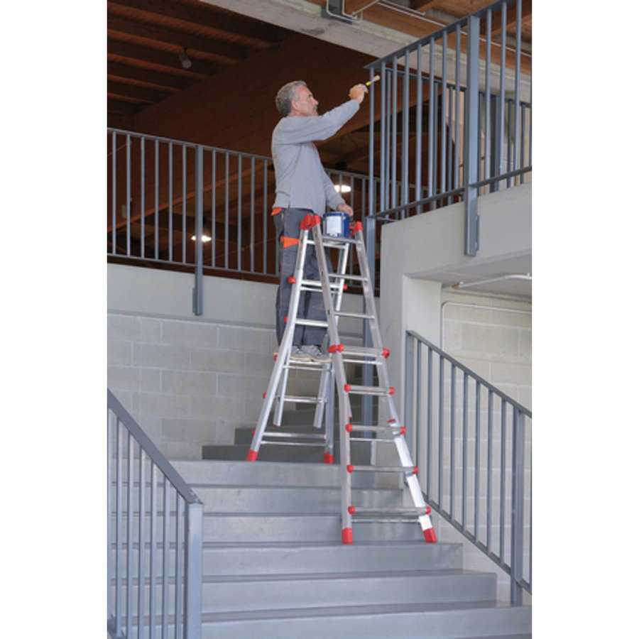 Hailo M80 Alu-Teleskopleiter 4x6 Sprossen