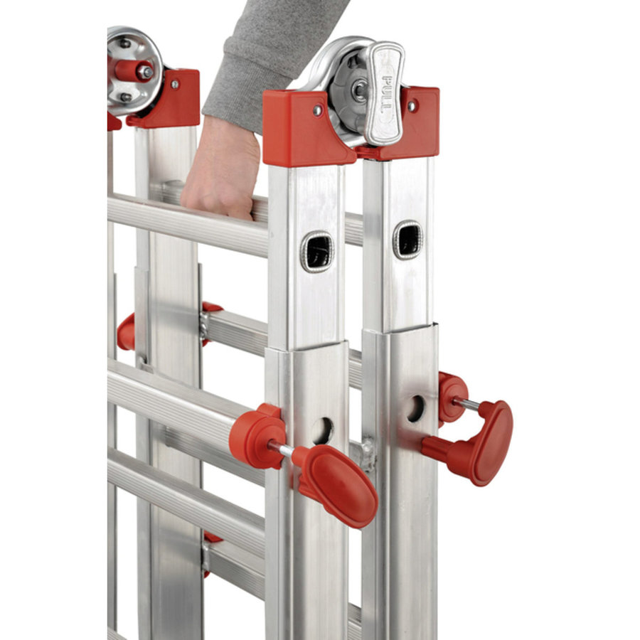 Hailo M80 Alu-Teleskopleiter 4x6 Sprossen