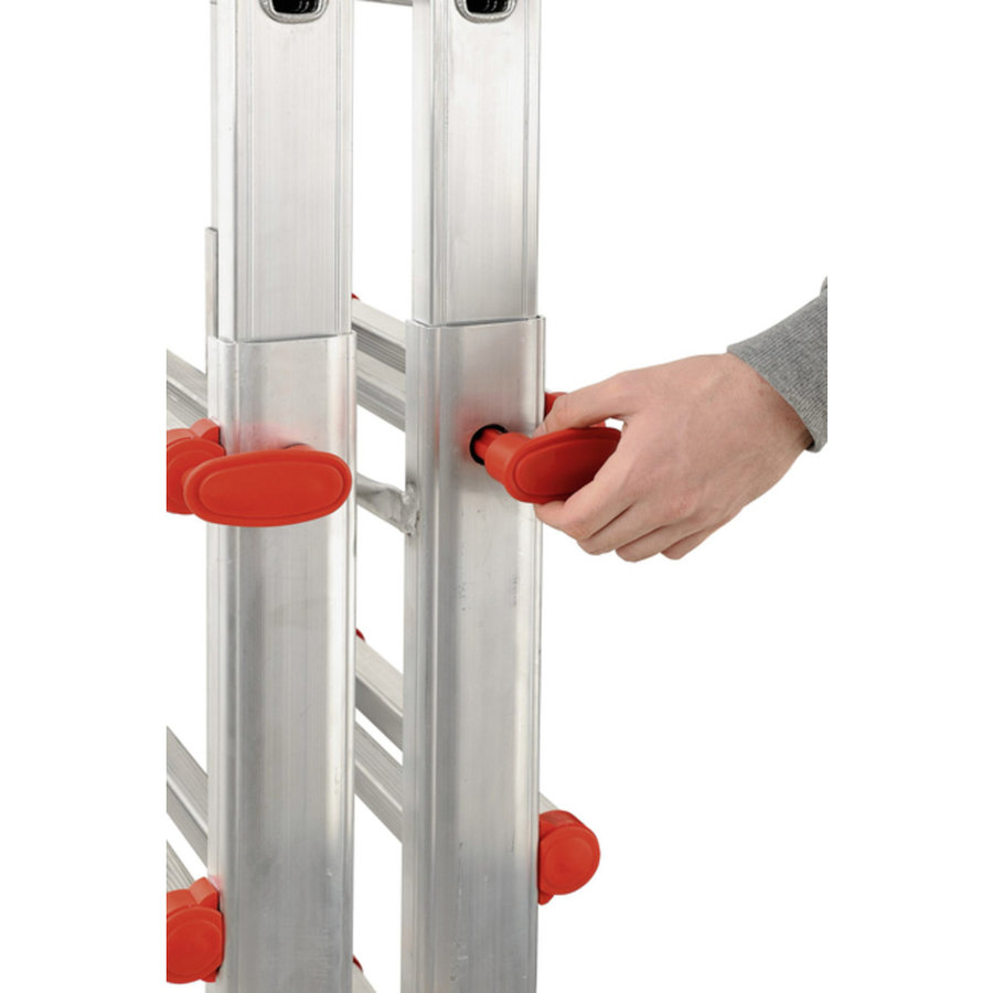 Hailo M80 Alu-Teleskopleiter 4x6 Sprossen