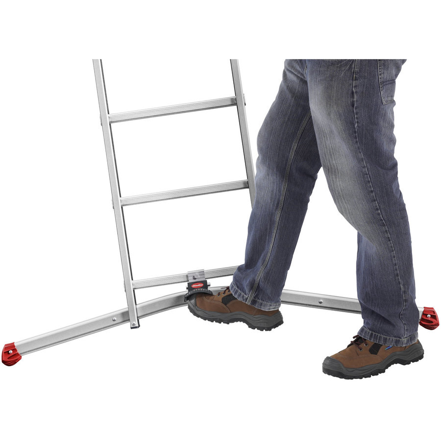 Hailo S100 ProfiLOT Die 3-teilige Alu-Kombileiter mit LOT-System 3x6 Sprossen