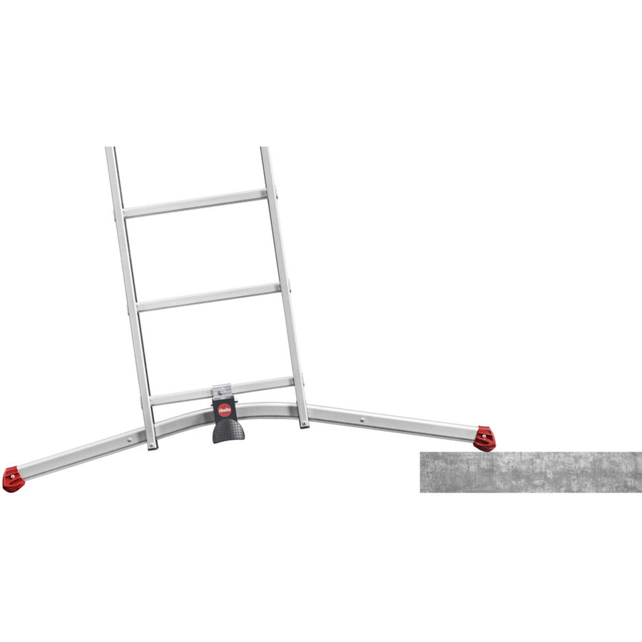 Hailo S100 ProfiLOT Die 3-teilige Alu-Kombileiter mit LOT-System 3x6 Sprossen