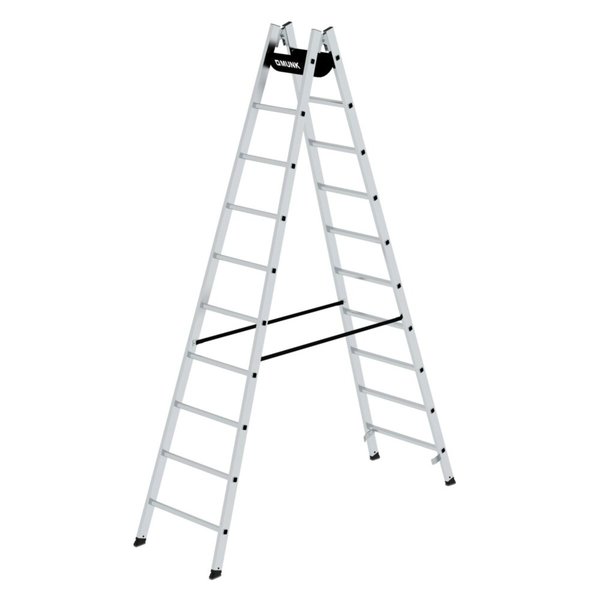 Günzburger Steigtechnik Sprossen-Stehleiter 2x10 Sprossen