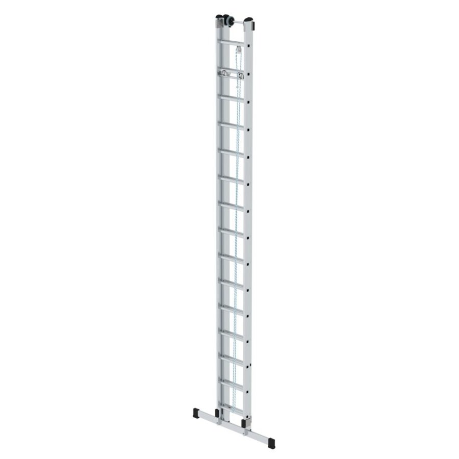 Günzburger Steigtechnik Sprossen-Seilzugleiter mit Standard-Traverse 2x15 Sprossen