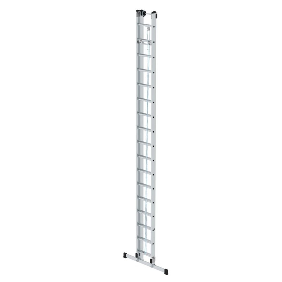 Günzburger Steigtechnik Sprossen-Seilzugleiter mit Standard-Traverse 2x17 Sprossen