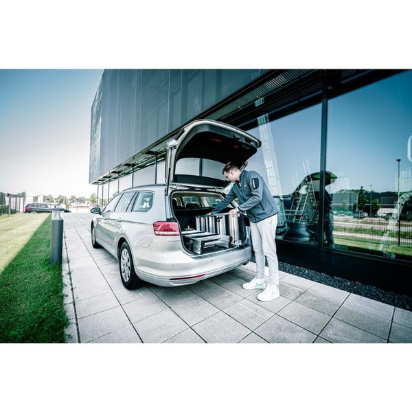 Günzburger Steigtechnik Stufen-Stehleiter-Set beidseitig begehbar steckbar inkl. Einsteckteil