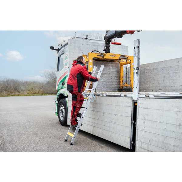 Günzburger Steigtechnik Stufen-Einhängeleiter LKW 8 Stufen inkl. Einhängevorrichtung