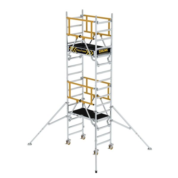 Günzburger Steigtechnik FlexxTower SG ergo mit vorlaufendem Geländer Plattformhöhe 3,10 m