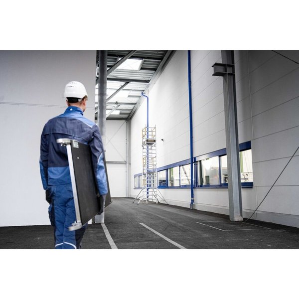 Günzburger Steigtechnik FlexxTower SG ergo mit vorlaufendem Geländer Plattformhöhe 2,10 m