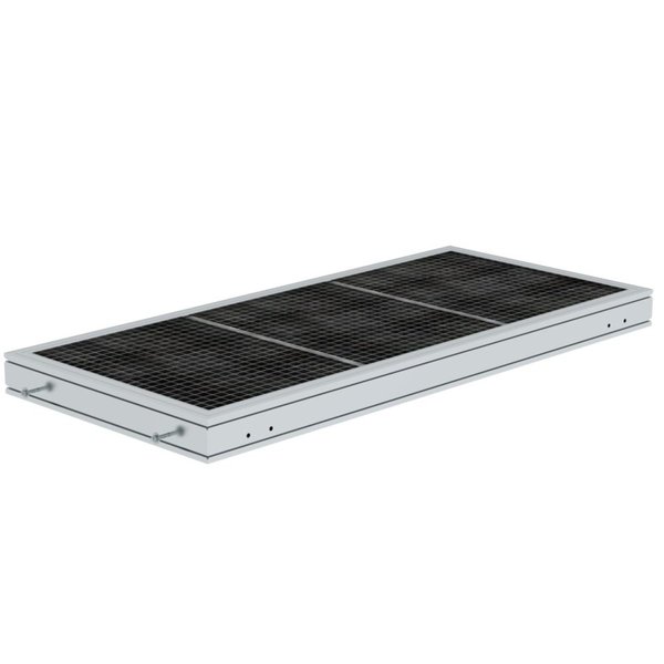 Günzburger Steigtechnik Plattform Stahl Gitterrost Plattformlänge 1860 mm