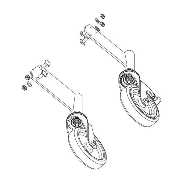 Günzburger Steigtechnik Rollensatz inkl. Aufnahmen