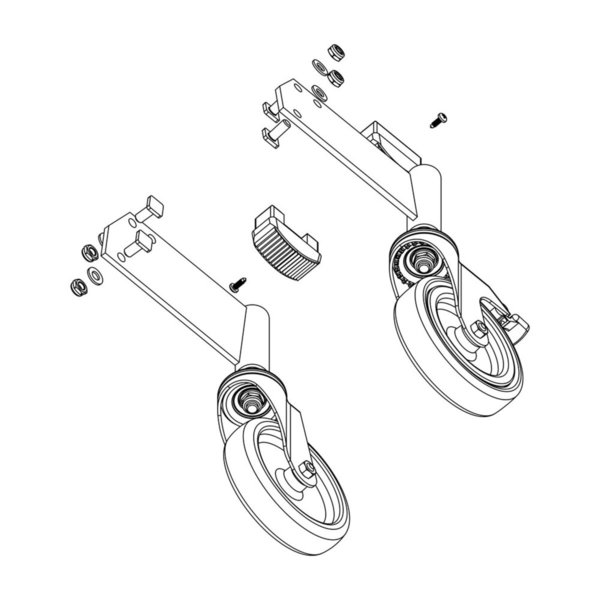 Günzburger Steigtechnik Rollensatz antistatisch elektrisch ableitfähig