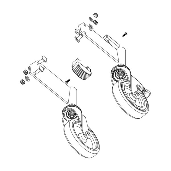 Günzburger Steigtechnik Rollensatz antistatisch elektrisch ableitfähig