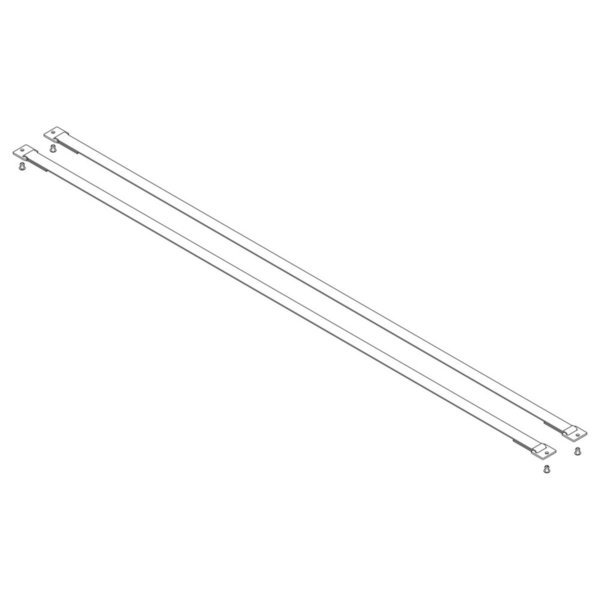 Günzburger Steigtechnik Spreizsicherung Gurtband 1360 mm mit Befestigungsplatten 1 Satz = 2 Stück, inkl.