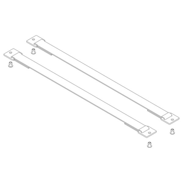 Günzburger Steigtechnik Spreizsicherung Gurtband 1360 mm mit Befestigungsplatten 1 Satz = 2 Stück, inkl.