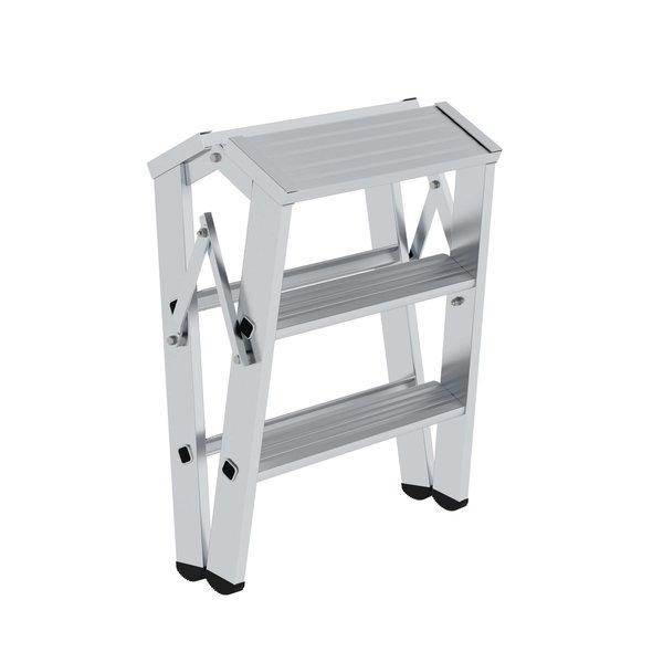 Günzburger Steigtechnik Klapppodest beidseitig begehbar 2x3 Stufen