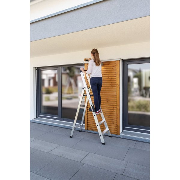 Günzburger Steigtechnik Stufen-Stehleiter einseitig begehbar 6 Stufen