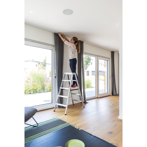 Günzburger Steigtechnik ML Stufen-Stehleiter beidseitig begehbar 2x5 Stufen