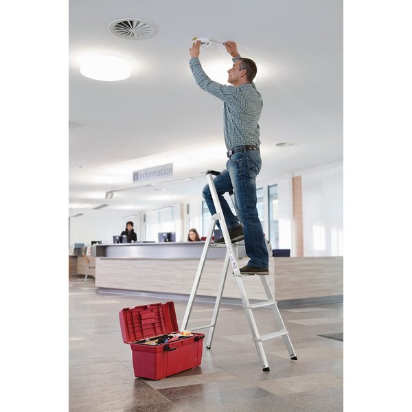 Günzburger Steigtechnik ML Stufen-Stehleiter einseitig begehbar 6 Stufen