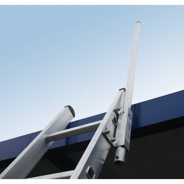 Günzburger Steigtechnik Ausstiegsholm einschiebbar für Anlegeleitern ab 73-mm-Holm Anbau schräg links