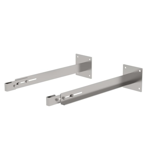 Günzburger Steigtechnik Sonderwandhalter, Verstellbereich 800-900mm, Edelstahl