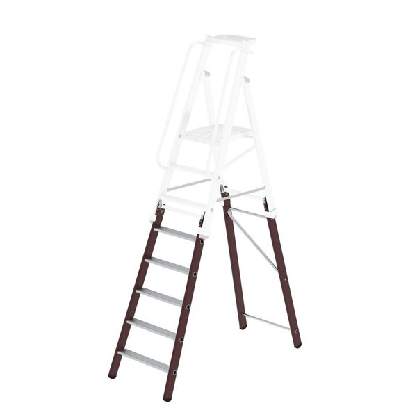 Günzburger Steigtechnik Einsteckteil für Plattformleiter steckbar plus 5 Stufen