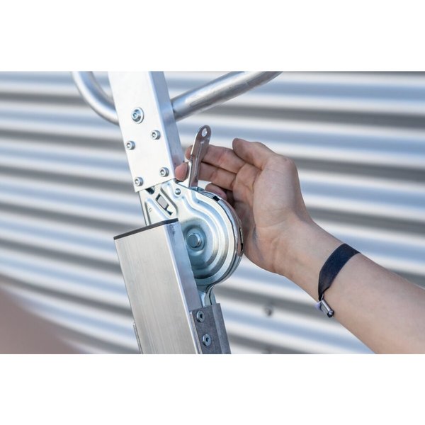 Günzburger Steigtechnik Plattformleiter steckbar mit klappbaren Griffen